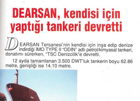 GISBIR Magazine: Delivery from Dearsan Shipyard